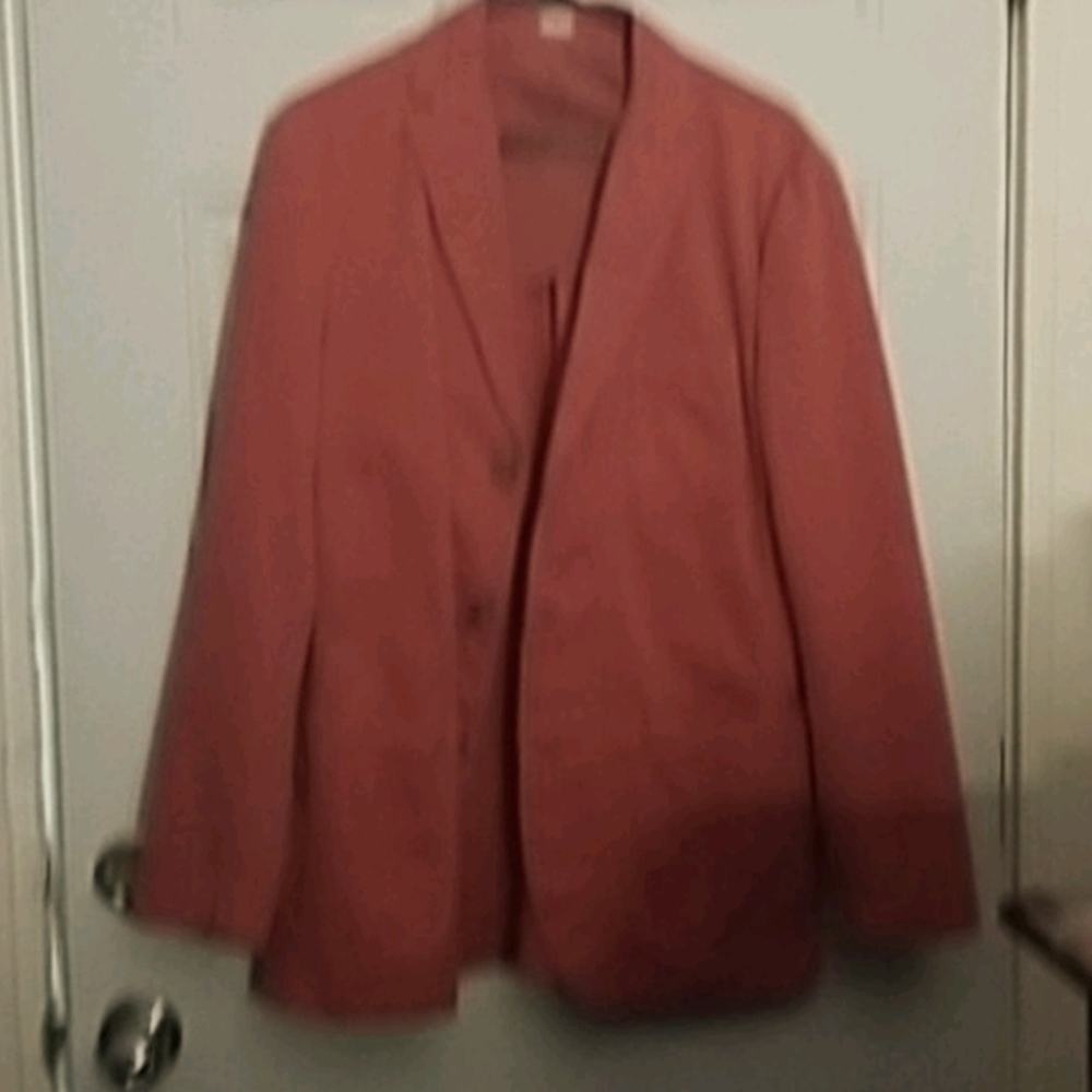 J crew men's jacket coral